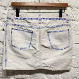 ALEXANDER MCQUEEN 
DENIM MINI SKIRT