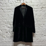 D&G BLACK VELVET FROCK COAT