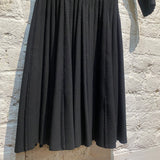 ALAIA BLACK  LONG SLEEVE HEAVY WEAVE DRESS