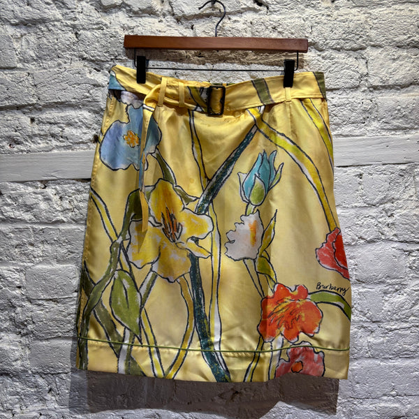 BURBERRY HIGHGROVE COLLECTION SILK SKIRT