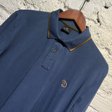 PAUL SMITH P.S. BLUE SLIM FIT L/S POLO SHIRT