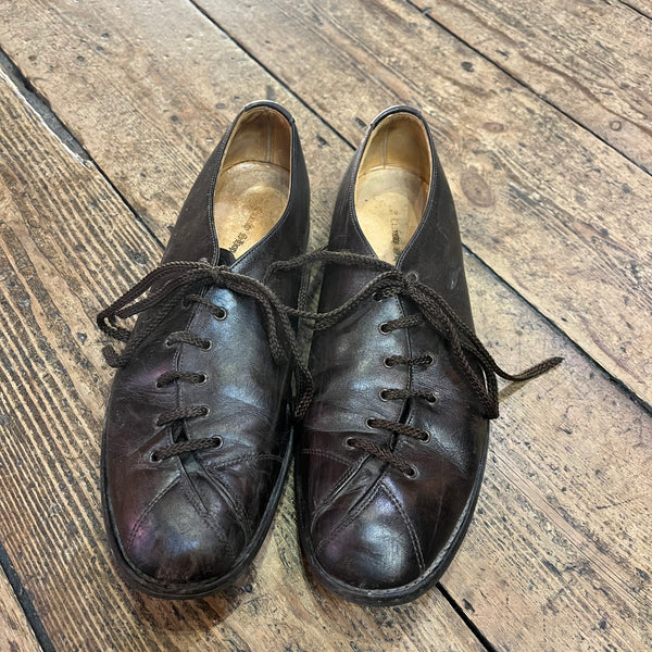 THE OLD CURIOSITY SHOP X SHINTARO YAMAMOTO BROWN TWISTED LACE SHOES