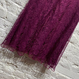 BURBERRY BURGUNDY LACE DRESS