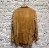 GIANNI VERSACE VINTAGE TAN SUEDE JACKET