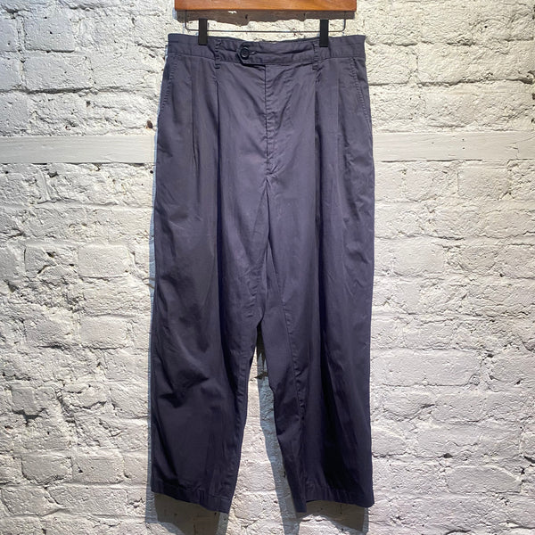 ENGINEERED GARMENTS NAVY COTTON TROUSERS