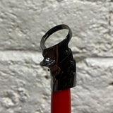 VIVIENNE WESTWOOD GUNMETAL ARMOUR RING (.925 SILVER)