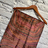 PAUL SMITH 	COPPER / BROWN VELVET SCARF