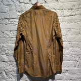 PRADA GOLD/GREY STRIPE SHIRT