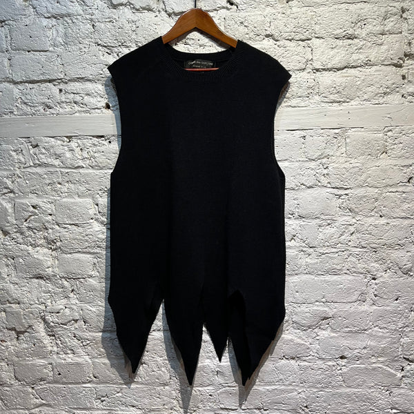 Comme des Garçons Homme Plus BLACK KNIT VEST