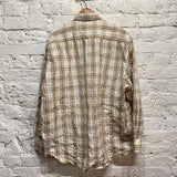MARTINE ROSE
PLAID CHECK CRINKLE SHIRT