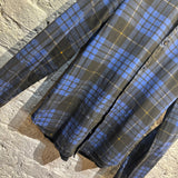 Alexander McQueen MCQ	BLACK / BLUE PLAID SHIRT