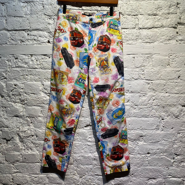COMME DES GARÇONS TRICOT “LONDON” PRINTED TROUSERS
