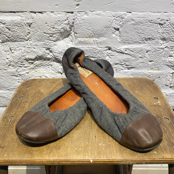 LANVIN GREY/BROWN PUMPS