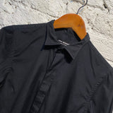 JUNYA WATANABE 
COMME DES GARÇONS
BLACK COTTON LONG SLEEVE SHIRT