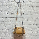 CHLOÉ
BEIGE LEATHER CHAIN HANDBAG