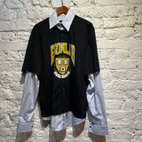 EGONLAB PRINTED T-SHIRT STRIPE SHIRT