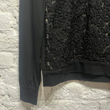 ERDEM
BLACK FLORAL LACE SWEATER