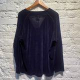 NEEDLES SHEER PURPLE VELVET CARDIGAN