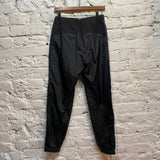 SACAI BLACK SHELL POCKET FRONT TROUSERS