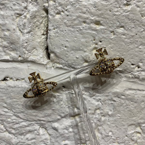 VIVIENNE WESTWOOD 
GOLD ORB EARRINGS