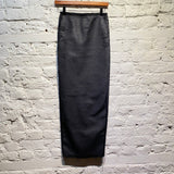 RICK OWENS BLACK MATTE SEQUINNED SLIM SKIRT