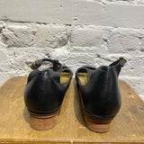 PRING T-BAR STRAP BLACK LEATHER SHOES