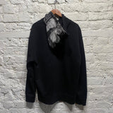 RAF SIMONS X FRED PERRY BLACK HOODIE