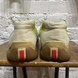 PRADA SPORT BEIGE/LIME GREEN TRAINERS