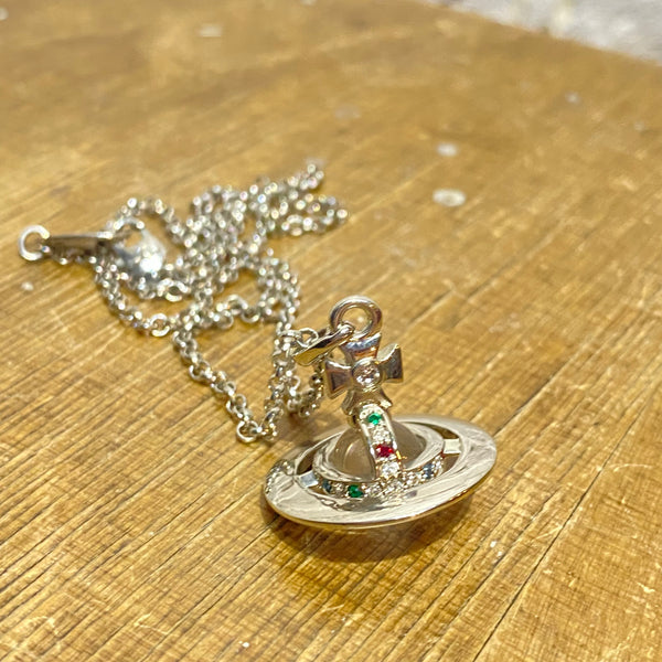 VIVIENNE WESTWOOD SILVER 3D ORB PENDANT