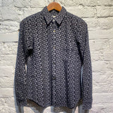 COMME DES GARÇONS BLACK/GREY FLORAL LACE SHIRT