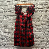 SIMONE ROCHA RED TARTAN DRESS