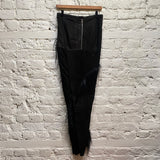 RICK OWENS
SPHINX F/W 15
BLACK  LEATHER SKIRT WITH HAIR DETAILS