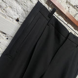 WOOYOUNGMI BLACK CUFF HEM TROUSERS