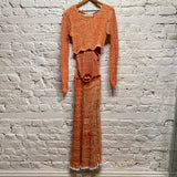 CHRISTOPHER ESBER
ORANGE MELANGE KNIT DRESS