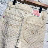 CHARLES JEFFREY LOVERBOY
CREAM/WHITE WOVEN TROUSERS