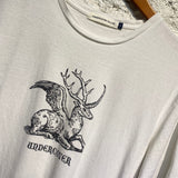 UNDERCOVER WHITE MYTHICAL DEER T-SHIRT