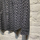 COMME DES GARÇONS BLACK/GREY FLORAL LACE SHIRT
