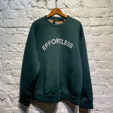 NO. 21 DARK GREEN NEOPRENE SWEATER