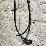 ISABEL BENENATO BLACK THIN EXTENDED BELT