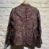 STEVE BELL BESPOKE RED/SILVER EMBROIDERED DINNER JACKET