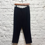 CELINÉ
BLACK CROPPED TROUSERS 
SIZE 38