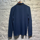 PAUL SMITH P.S. BLUE SLIM FIT L/S POLO SHIRT