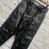 OTTOLINGER BLACK SATIN POCKET FRONT TROUSERS
