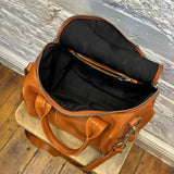 ALEXANDER WANG
ROCCO STUDDED LEATHER BAG DEEP ORANGE/TAN