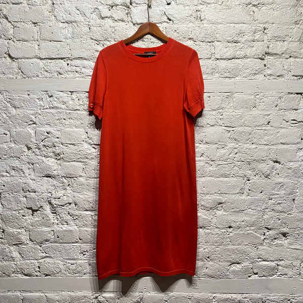 A.P.C RED KNIT DRESS