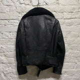 ACNE STUDIOS 
BLACK LEATHER JACKET