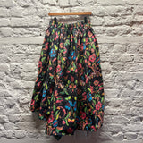 BY WALID 
WATERPROOF FLORAL PRINT SKIRT
SIZE L