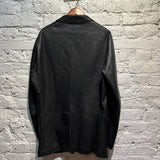 EMPORIO ARMANI BLACK LEATJER JACKET