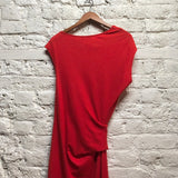 HELMUT LANG 
RED WOOL DRESS