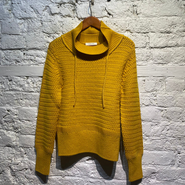 CRAIG GREEN MUSTARD YELLOW WOOL KNIT JUMPER
